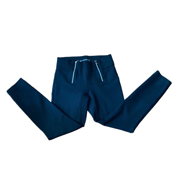 Zara Trafaluc Collection double zip pullon elastic waist pants medium black - Picture 2 of 7